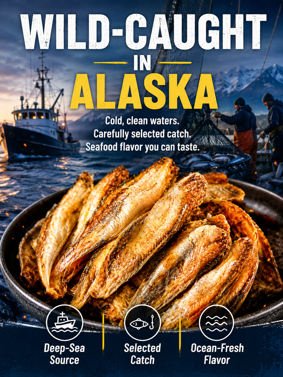 🚢Better Than Ordinary Chips🌊Crispy Fish with Bold Seafood Flavor🐡-Sam