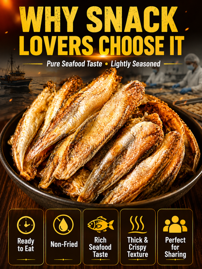 🚢Better Than Ordinary Chips🌊Crispy Fish with Bold Seafood Flavor🐡-Sam