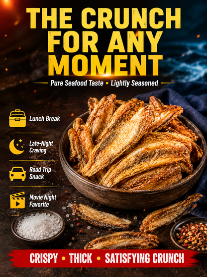 🚢Better Than Ordinary Chips🌊Crispy Fish with Bold Seafood Flavor🐡-Sam