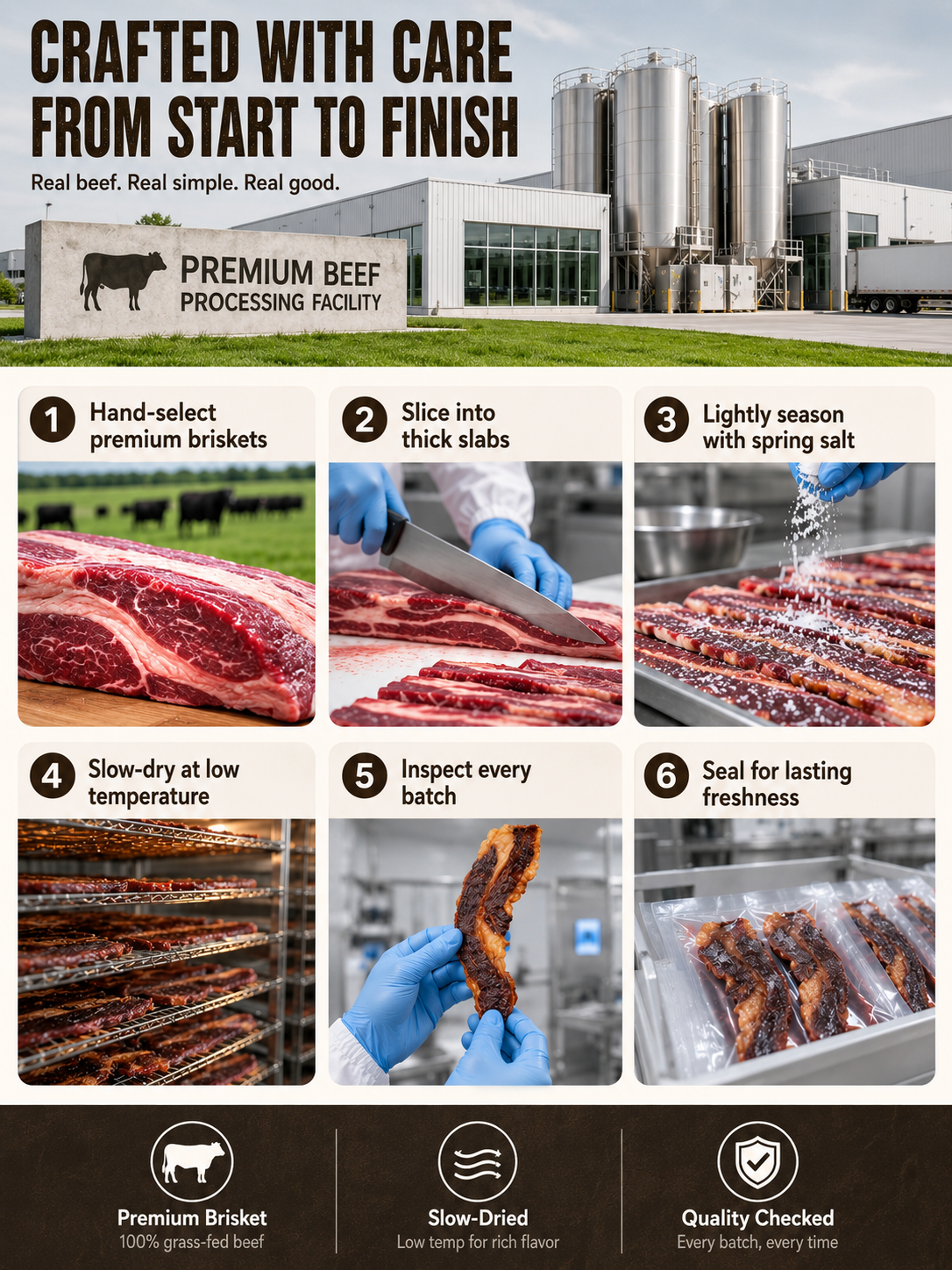 🥩 Slow-Crafted Beef Brisket Bites – Rich Beef Flavor, Ready to Enjoy-Sam