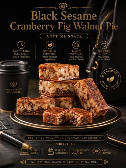 🥧 Black Sesame Cranberry Fig Walnut Pie –🌰 Rich, Chewy, Nutty & Loaded with Real Fruit🍒-Sam