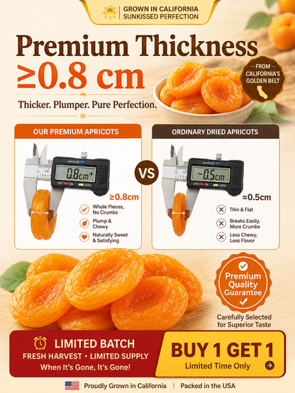 🍑 So Juicy, It’s Hard to Believe They’re Dried! ☀️ California Orchard-Dried Apricots – Soft, Plump & Naturally Sweet-Sam
