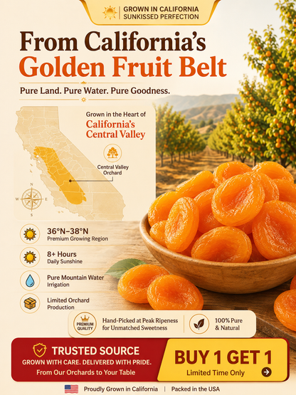 🍑 So Juicy, It’s Hard to Believe They’re Dried! ☀️ California Orchard-Dried Apricots – Soft, Plump & Naturally Sweet-Sam