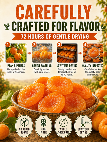 🍑 So Juicy, It’s Hard to Believe They’re Dried! ☀️ California Orchard-Dried Apricots – Soft, Plump & Naturally Sweet-Sam